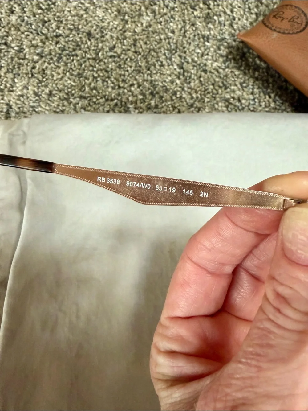 Ray-Ban Women’s Brown Frame with Green Gradient Lens Sunglasses